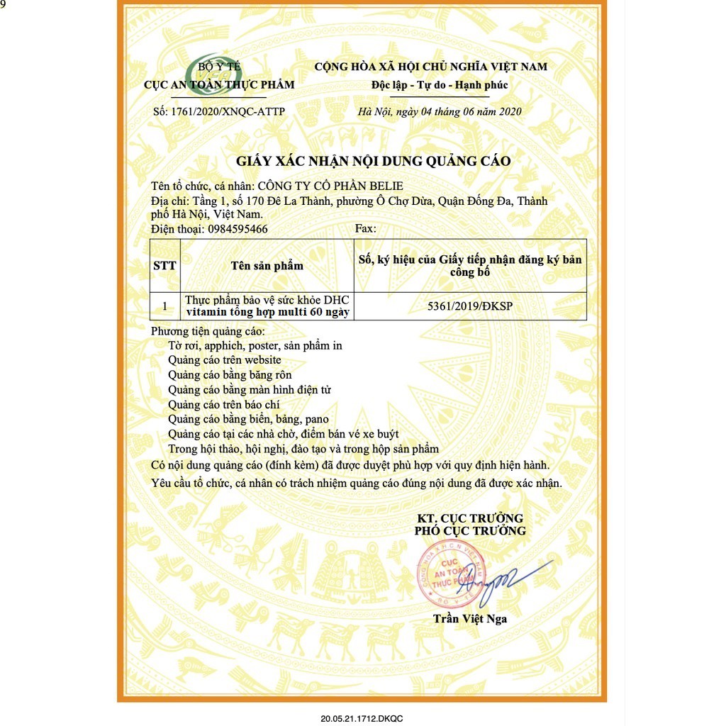 [60 Ngày][60 viên] Viên uống vitamin tổng hợp dHC Multi 60 ngày (60 viên ) [date 2023] | Thế Giới Skin Care