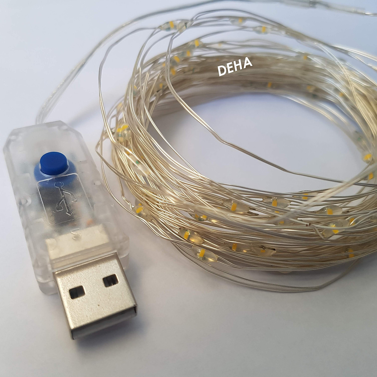 Săn Sale Dây đèn nháy Led đom đóm trang trí nguồn USB Điều khiển từ xa chọn 8 chế độ nháy 20M/10M/5M/3M