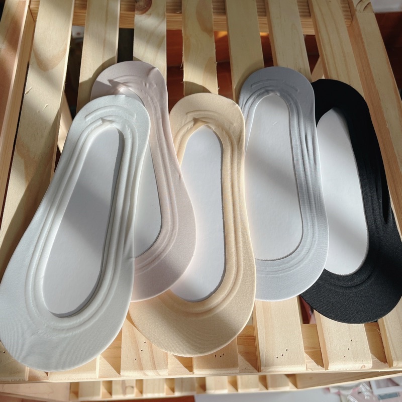 Vớ lười lụa nữ tất hài búp bê dưới mắt cá cotton thời trang đẹp có silicon chống tuột gót chân MONEY VL006