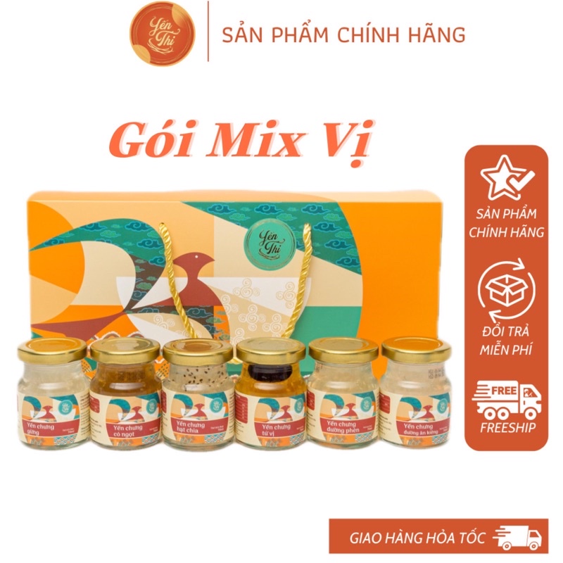 GÓI 6 HŨ - Yến Thị - Yến Chưng Sẵn - 30% yến tươi nguyên chất 70ml