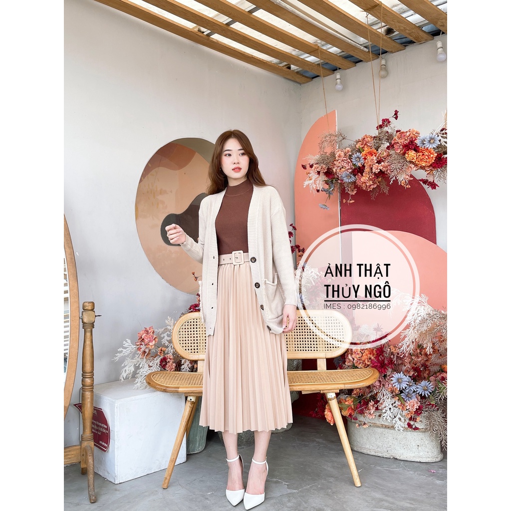 Áo khoác len Cardigan basic cách điệu chất len gạo siêu mềm mịn co giãn 1483 IMES SHOP | BigBuy360 - bigbuy360.vn