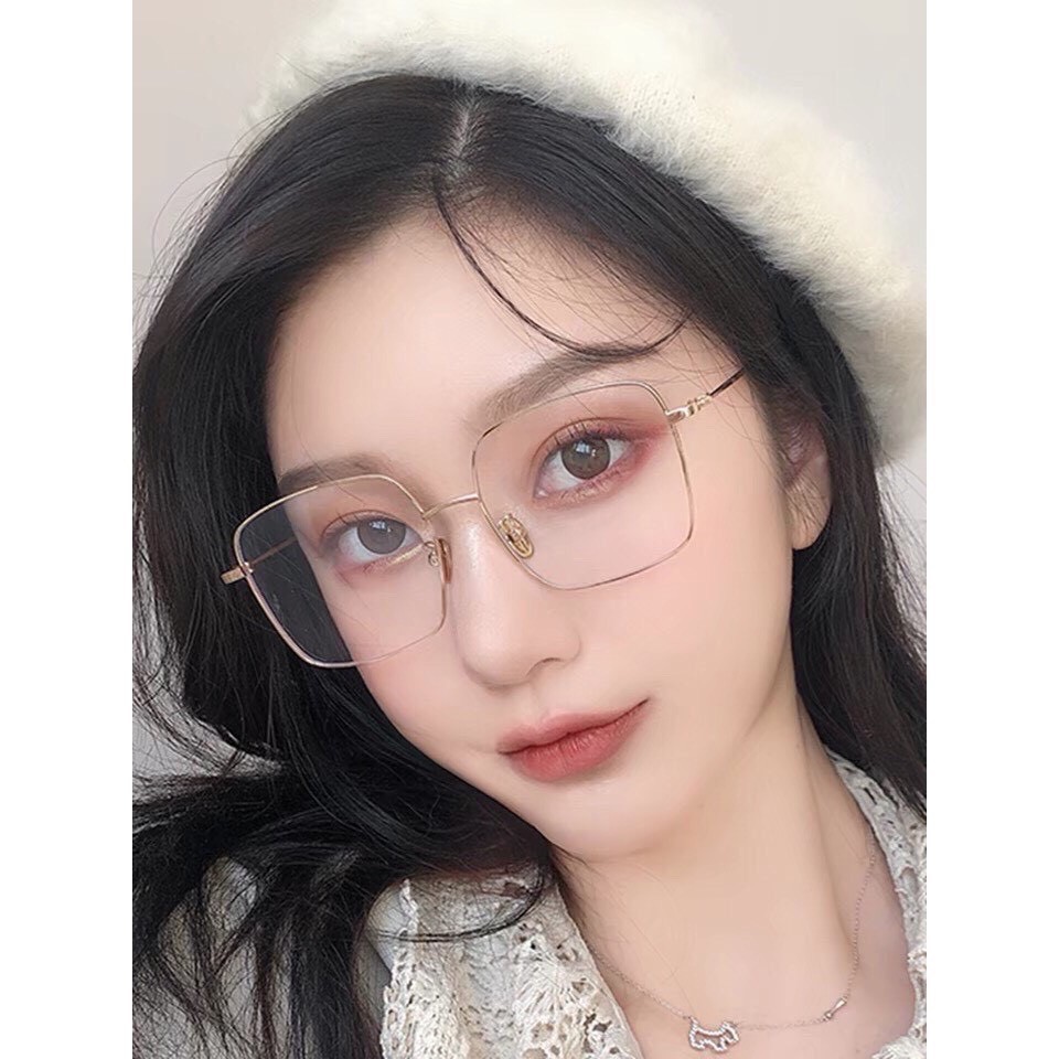 Kính giả cận nữ thời trang cao cấp mắt vuông chống tia UV phong cách Hàn Quốc đẹp ABICA 062