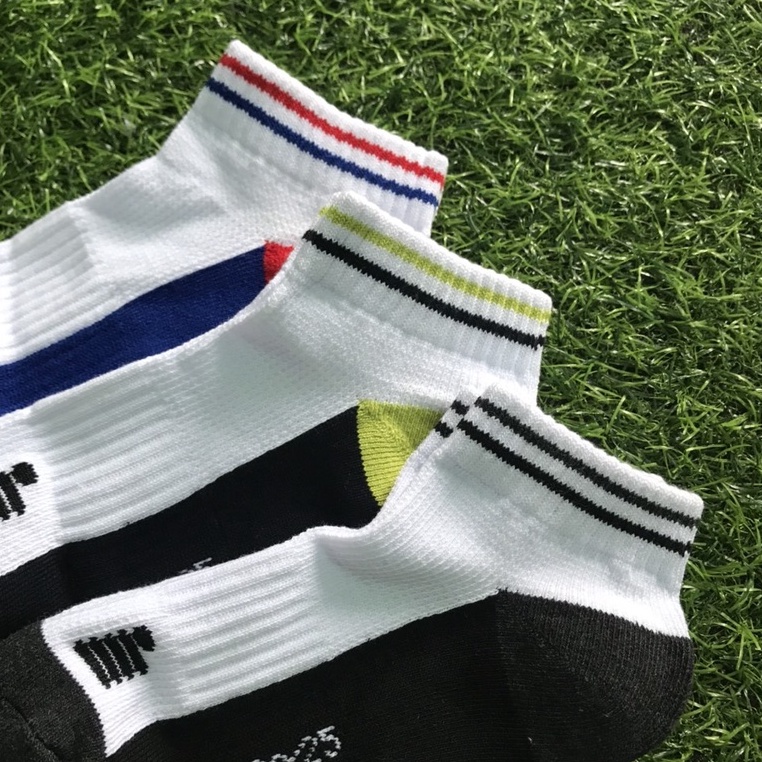 Tất vớ tennis cầu lông chạy bộ thể thao nam nữ cổ ngắn Gosen hàng xuất xịn dày dặn êm chân Sport Socks