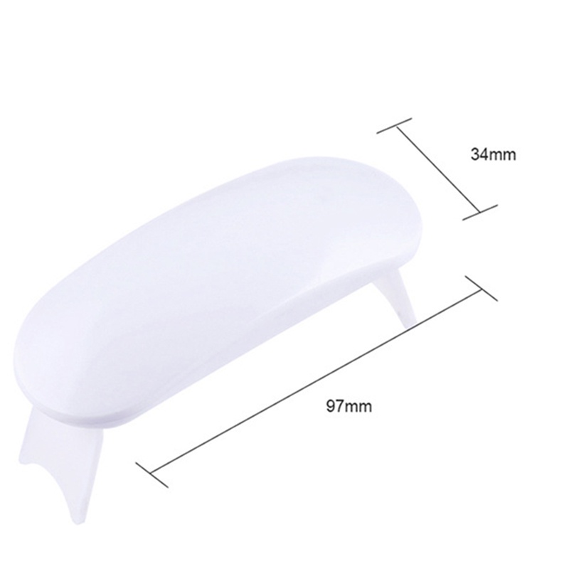 Đèn hong khô sơn móng tay mini 3 bóng led gel 6W