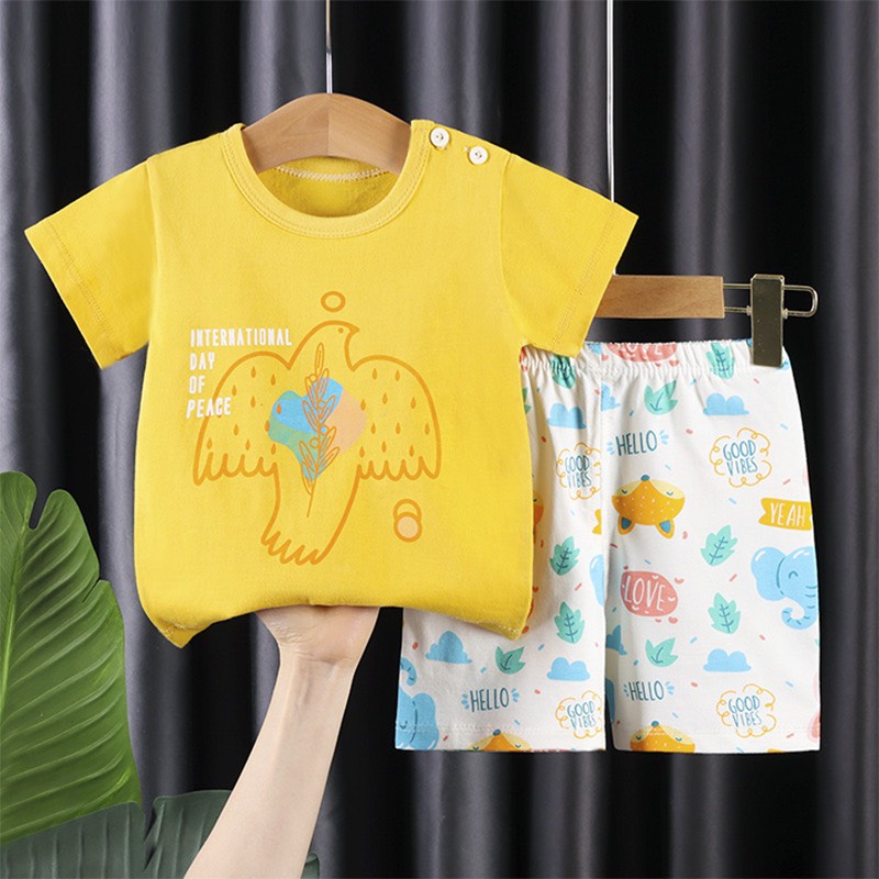 Bộ cotton cộc tay qc cho bé  - p4