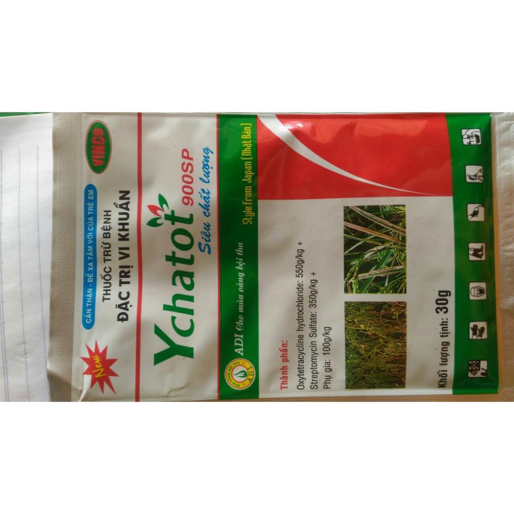 Thuốc trị bệnh đặc trị vi khuẩn héo xanh, héo rũ, thối nhũn- Ychatot 900sp 30g