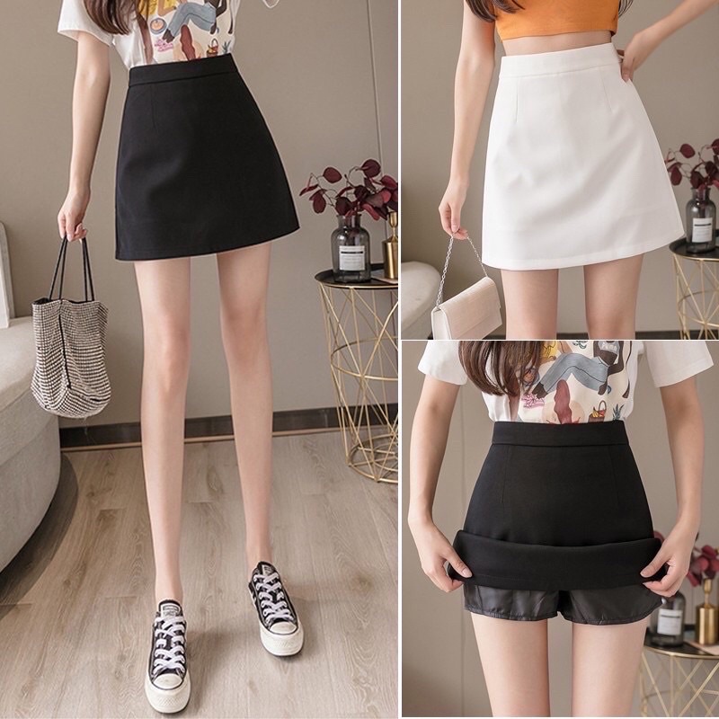 chân váy a_chân váy chữ A dáng ngắn phong cách hang quốc