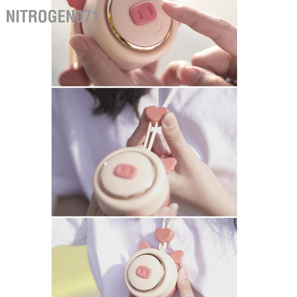 Nitrogen071 Quạt cầm tay mini tích điện sạc Usb không cánh siêu yên tĩnh