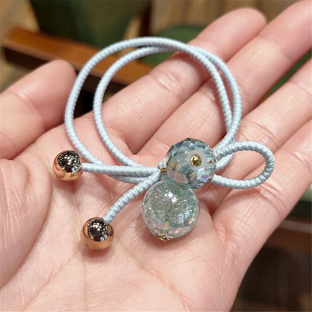 Dây buộc tóc co giãn bằng acrylic màu kẹo dễ thương tiện lợi cho nữ