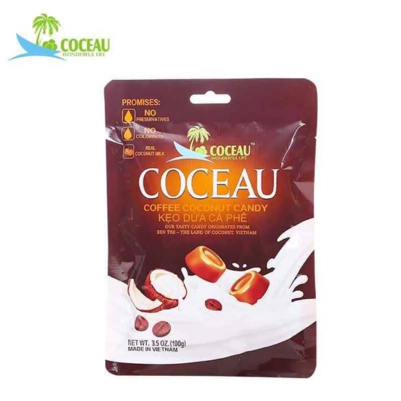 Kẹo dừa COCEAU, kẹo dừa không dính răng, kẹo dừa Bến Tre