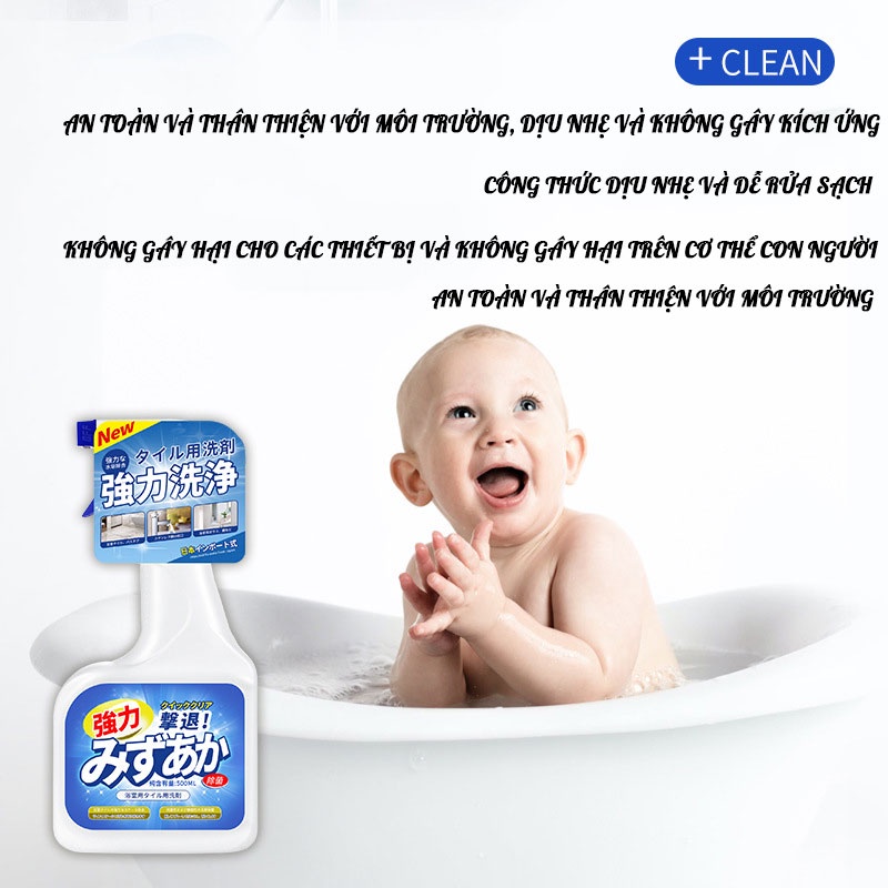 CHENYANG Tẩy cặn canxi nhà tắm ，Tẩy cặn canxi vệ sinh nhà tắm，vòi nước， bồn sứ，vòi inox500ml