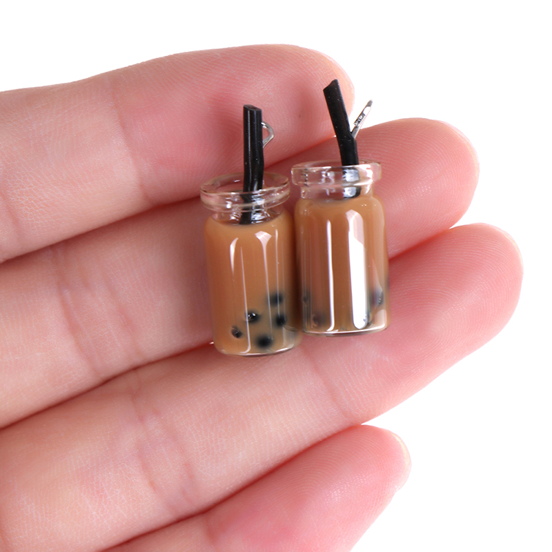 Set 2 Ly Trà Sữa Mini Tỉ Lệ 1: 12 Trang Trí Nhà Búp Bê