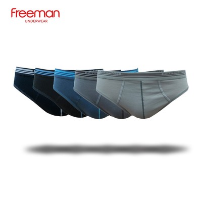 Quần lót nam chất vải cotton thoáng mát, thiết kế thoải mái với bản lưng thun vừa vặn Freeman [Combo 5] BO639