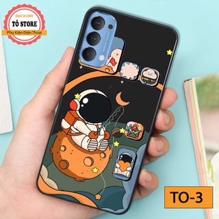 Ốp lưng Oppo Reno 3 / Oppo Reno 3 Pro / Oppo Reno 4 / Oppo Reno 4 Pro / Oppo Reno 5 in hình phi hành gia vũ trụ độc đáo