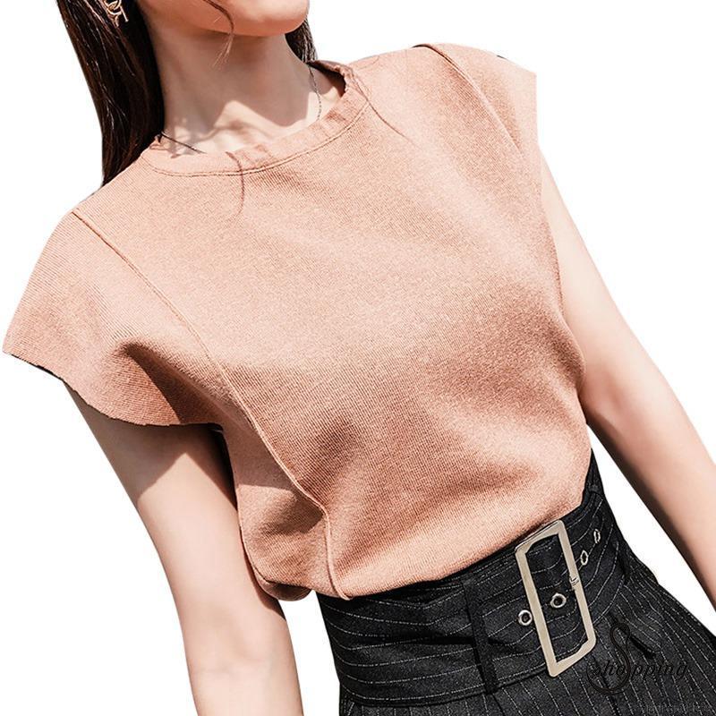 Áo thun nữ cổ tròn thời trang Hàn Quốc