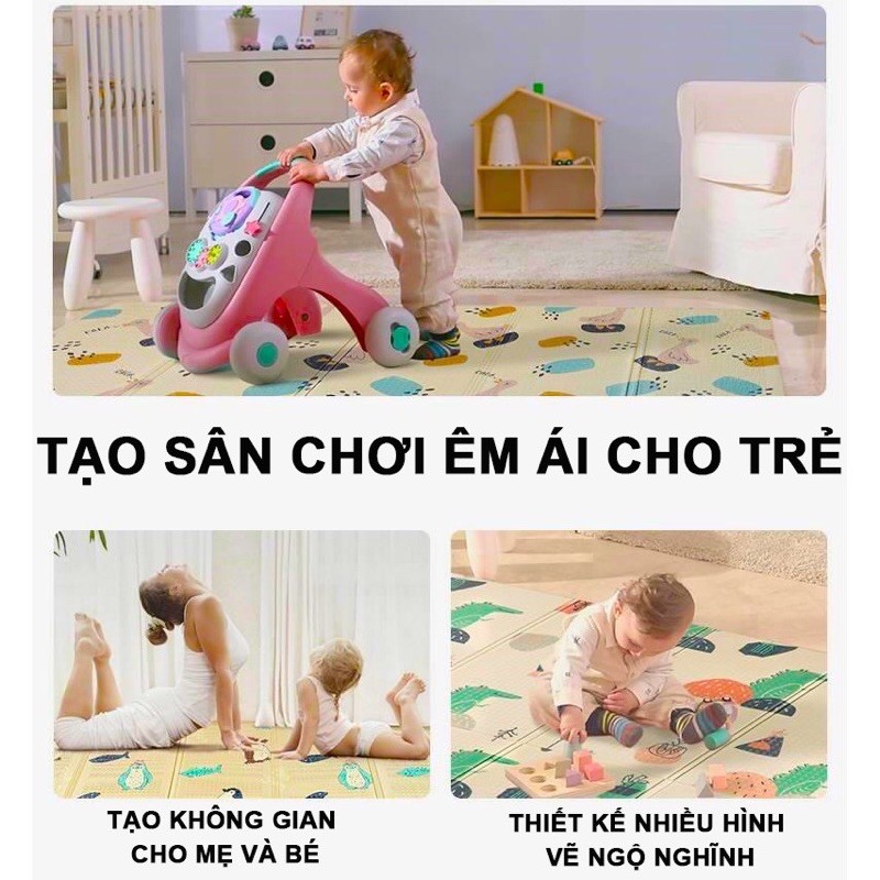 Thảm Xốp Gấp Gọn Xpe m8*2m Chống Thấm, Chống Trơn Trượt Cho Bé