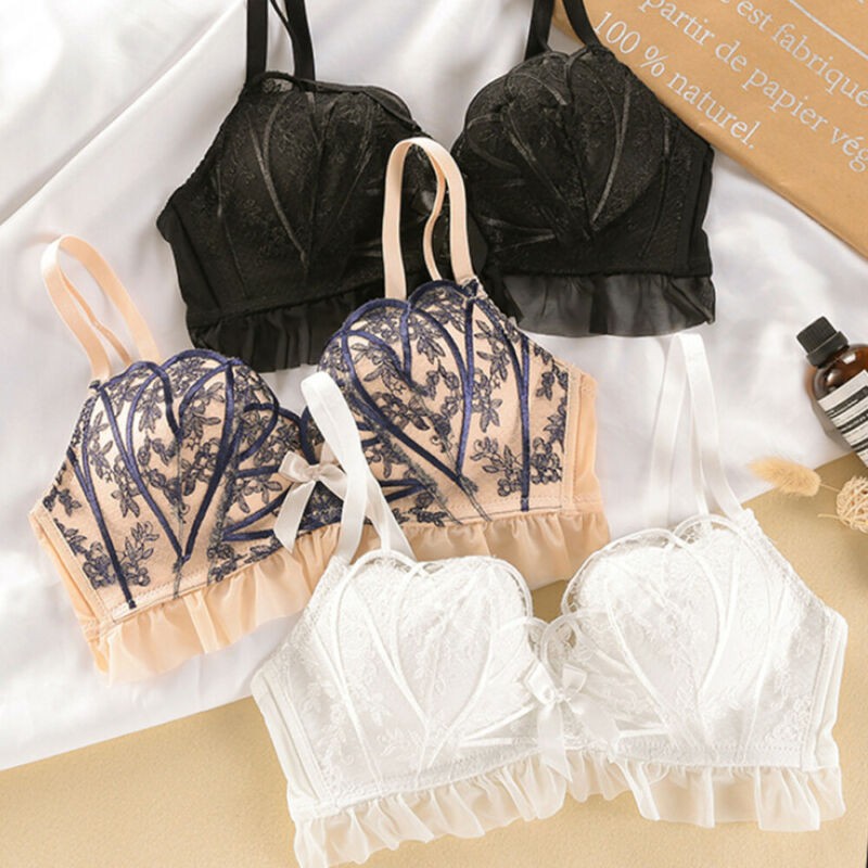 Áo ngực thể thao phối ren có hoa văn chất liệu thấm hút khô thoáng nhanh chóng