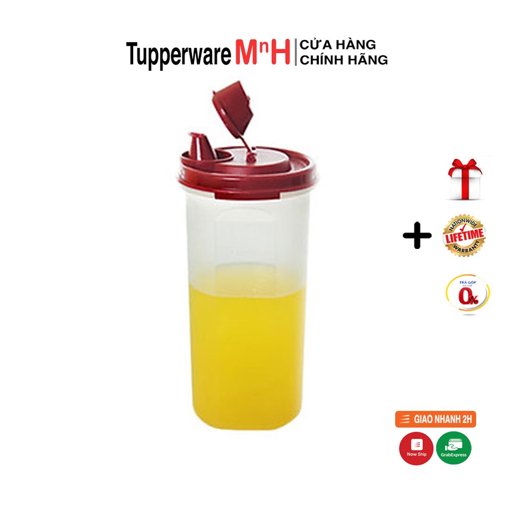 Bình Stor N Pour dung tích 650ml chính hãng Tupperware dùng trữ nước dầu ăn làm từ nhựa nguyên sinh