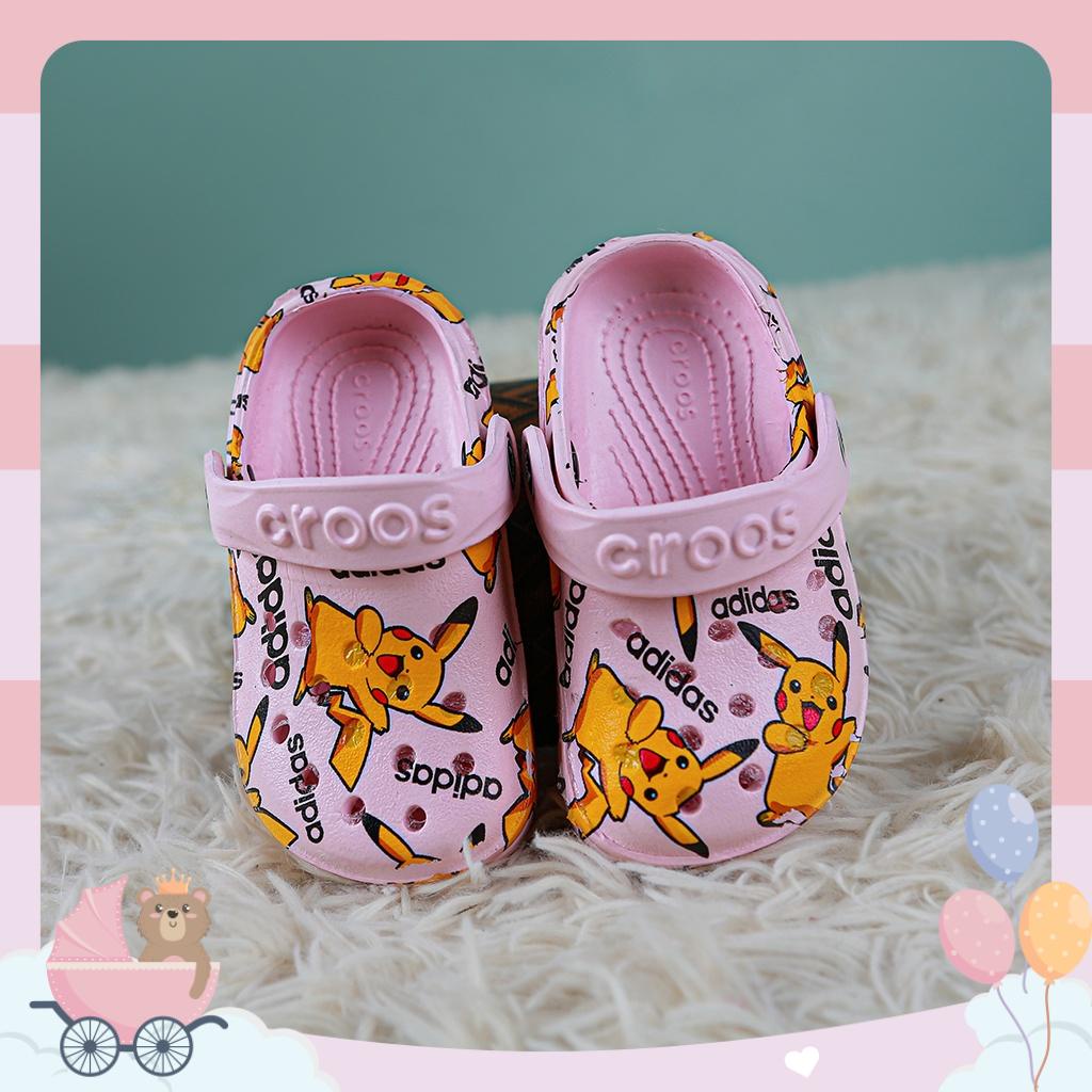 Dép Sục Trẻ Em in Hình 3D Size 3-10 Tháng Tuổi Siêu Nhẹ,