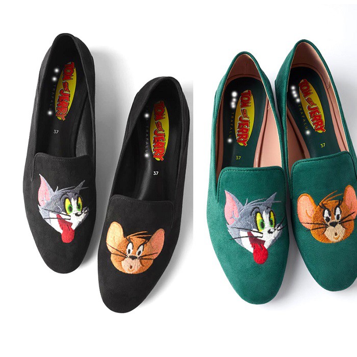 Giày Lười Zara In Hình Tom & Jerry