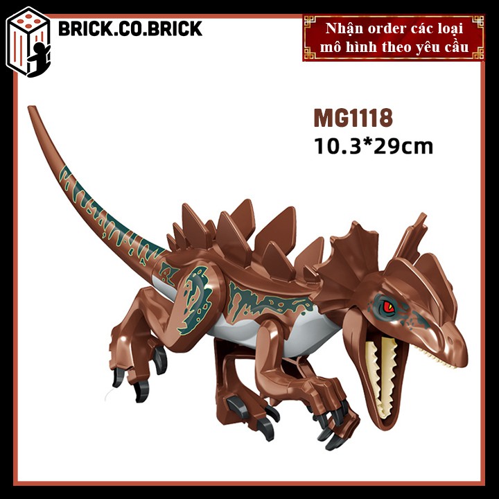 Mô hình Khủng long- Đồ chơi lắp ráp Dinosaurs Jurassic Park- Tyrannosau - Chinesse Dragon - MG1118 MG1119