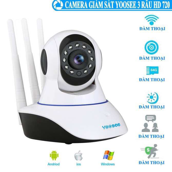 Camera IP Yoosee 3 Râu 720P- Wifi Cực Khoẻ | BigBuy360 - bigbuy360.vn