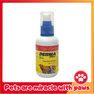 Dung dịch sát trùng vết thương thú cưng DERMA ( 100ml )
