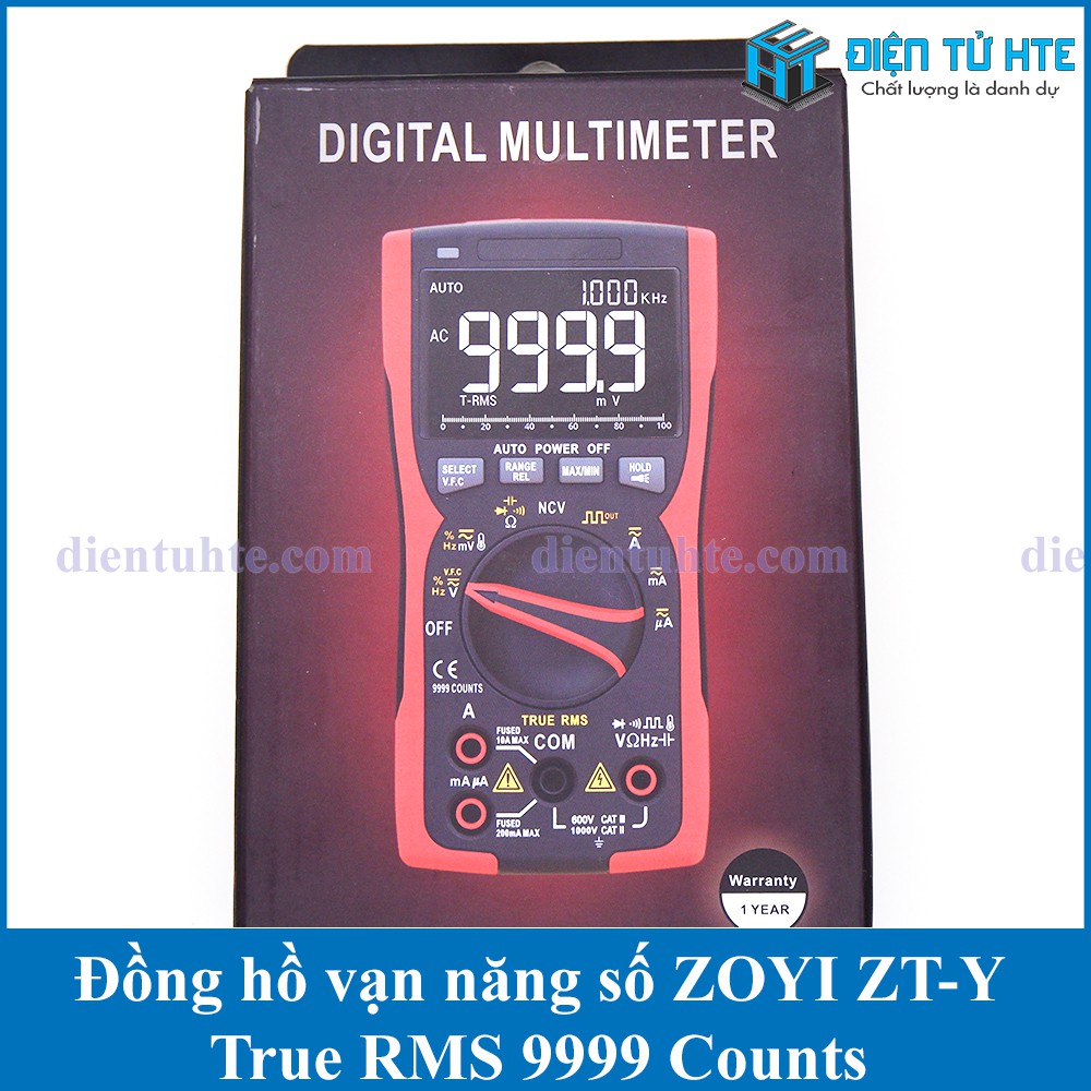 Đồng hồ vạn năng số ZOYI ZT-Y chính hãng True RMS 9999 counts