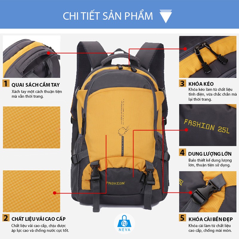 BALO DU LỊCH CHỐNG NƯỚC CAO CẤP 45L -G9104