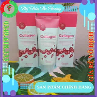 Sữa rửa mặt trắng da chống lão hóa dành cho da dầu mụn khô không nhạy cảm Collagen Pure Mind So Fresh Cleansing Foam