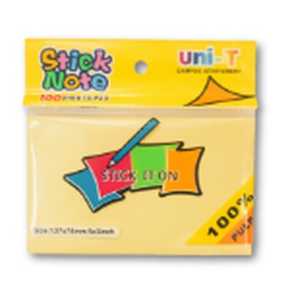 Giấy note vàng uni - t các loại 3x2, 3x3, 3x4, 3x5
