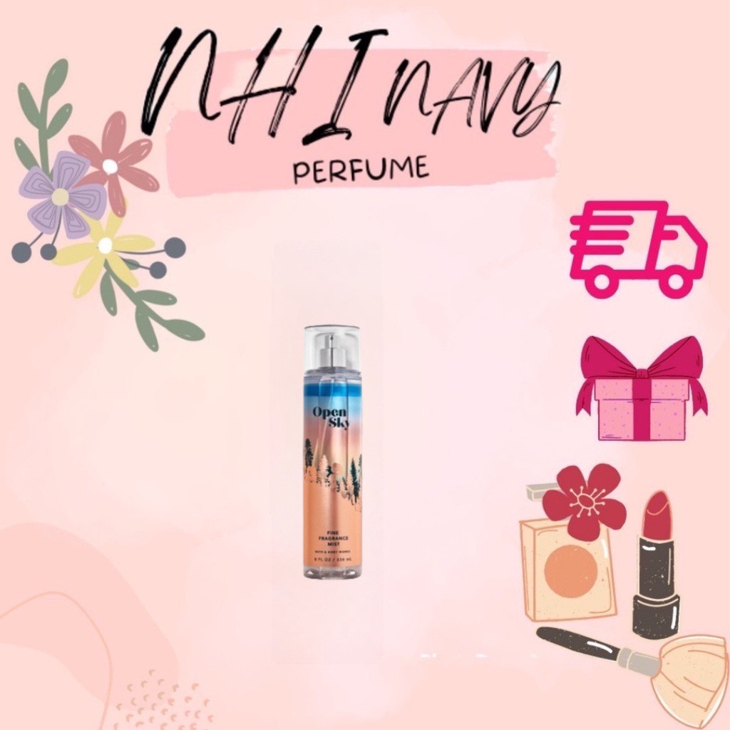 Xịt Thơm Bath & Body Works Open Sky