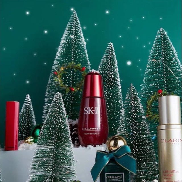 Cây thông noel phủ tuyết trang trí nhà, phụ kiện chụp ảnh chủ đề giáng sinh