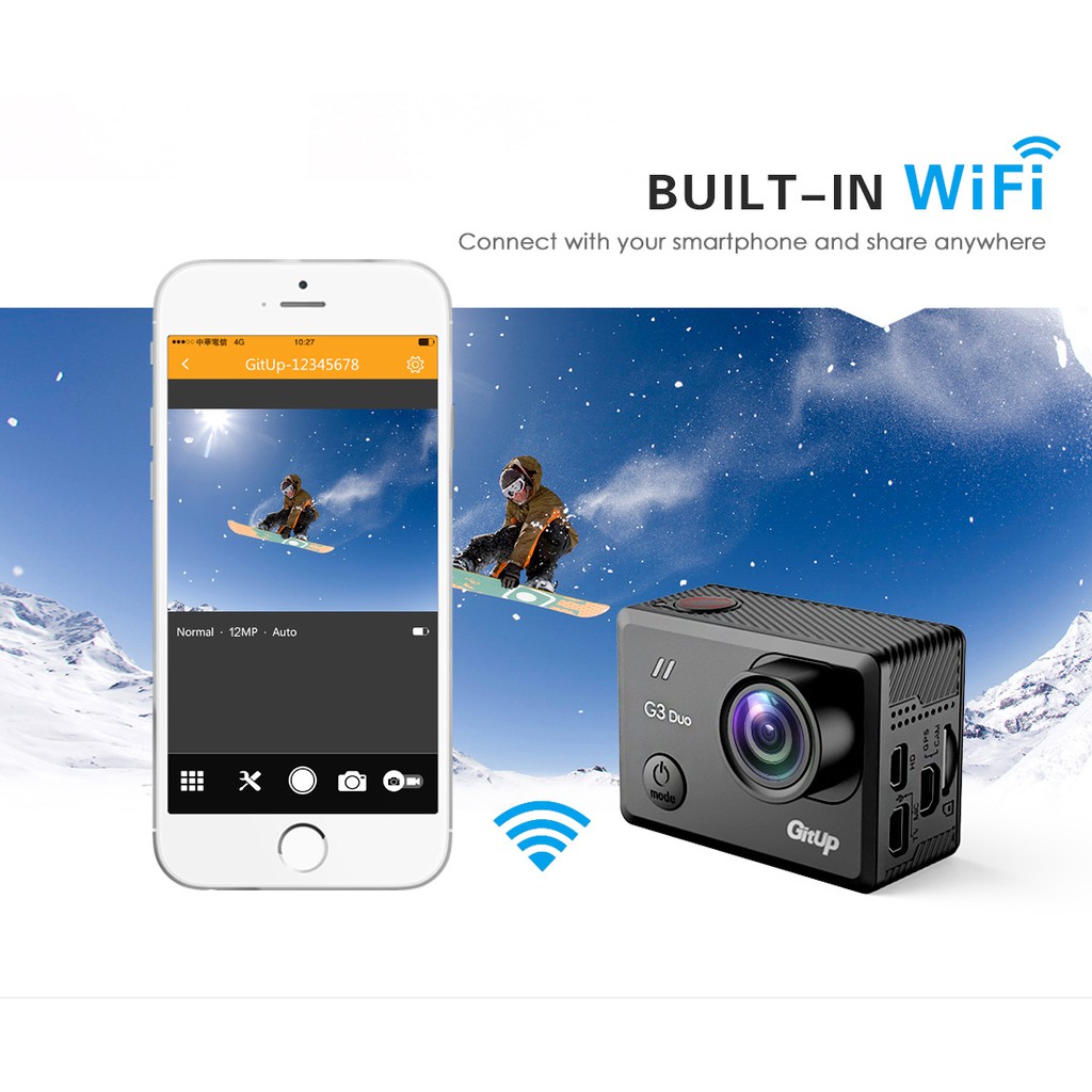 Camera hành trình Gitup G3 Duo Pro Packing (bản90 độ) SJCAM SJ500X dành cho phượt thủ - Bảo hành 12 tháng | BigBuy360 - bigbuy360.vn