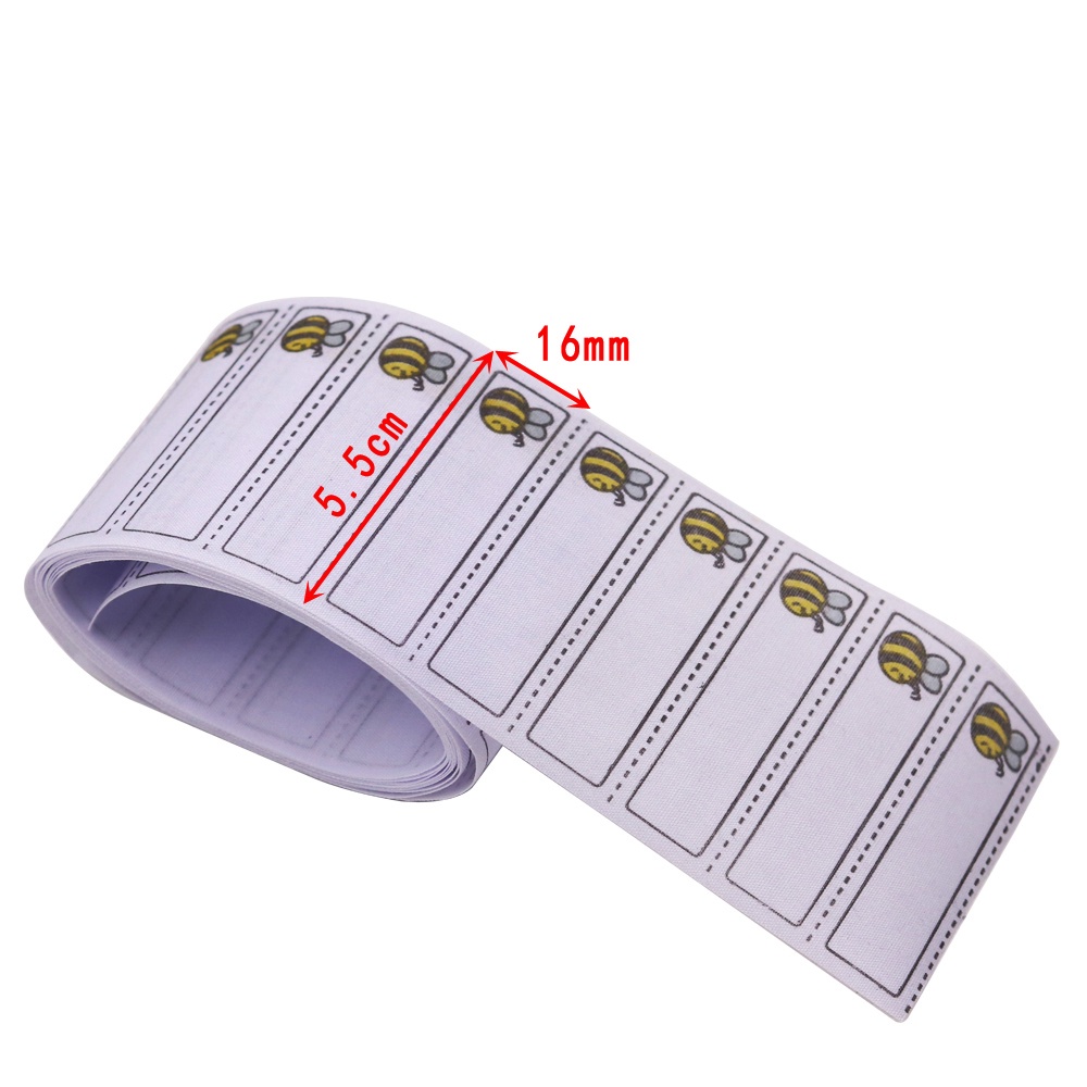 Set 100 / 200 Nhãn Dán Ủi Lên Quần Áo Và 1 Bút Tự Do Hình Chú Ong