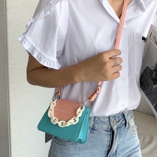 Túi đeo chéo nữ mini phối màu Fashion & Bag