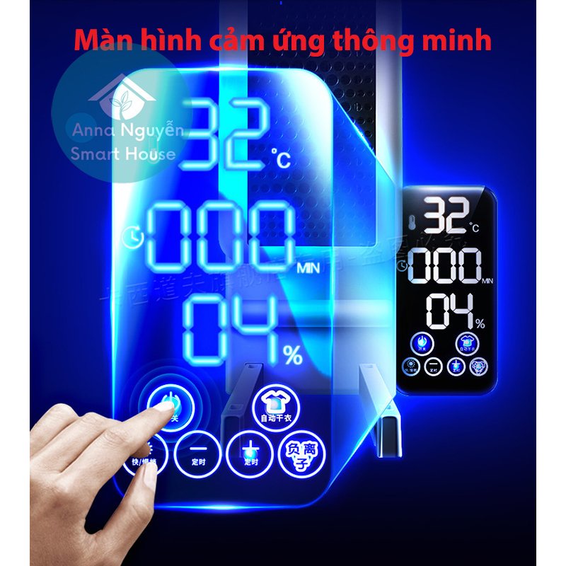 Tủ sấy quần áo 2000W , sấy siêu nhanh màn hình cảm ứng hiện đại, ion khử khuẩn. Có thể gấp gọn