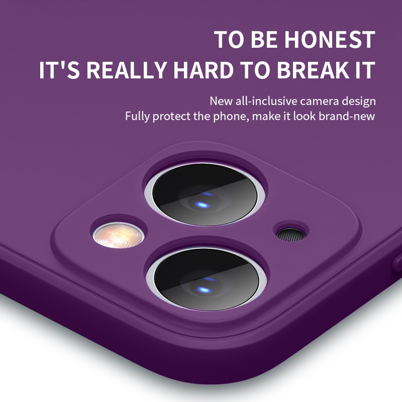 Ốp Điện Thoại Silicon Dẻo Vuông Chống Sốc Cho iPhone 11 12 13 14 Pro Max XS XR Max 7 8 Plus 14 Plus 12 Pro Max 13 Pro Max