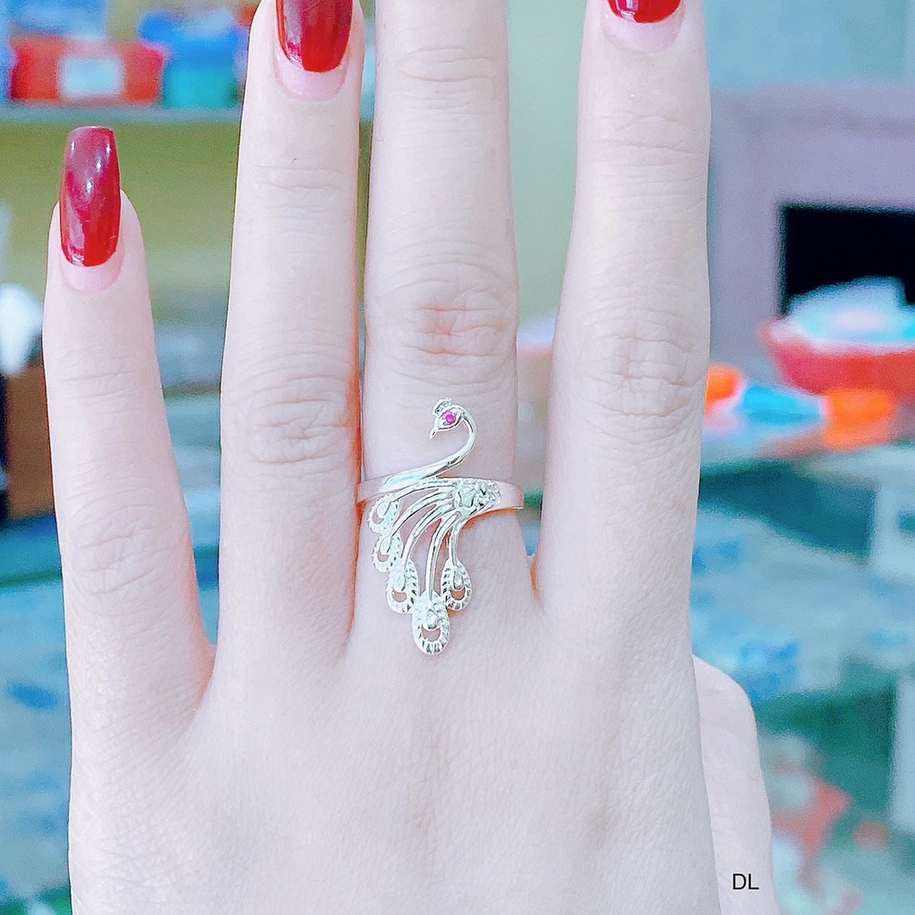 Nhẫn nữ , nhẫn bạc ý 925, Nhẫn thiên nga mẫu mới shop sáng bóng