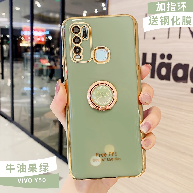 Ốp Điện Thoại Mạ Màu Đơn Giản Cho VIVO V15 V15 PRO V7 V7 PLUS Y50 Y30 Y30i X50 X60 X70 X70 PRO