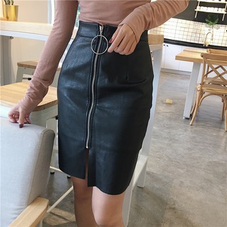 [ SẴN ]  Chân váy da PU Quảng Châu