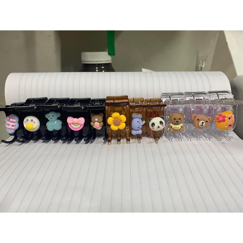 1 chiếc kẹp 5 răng hình thú cute dễ thương