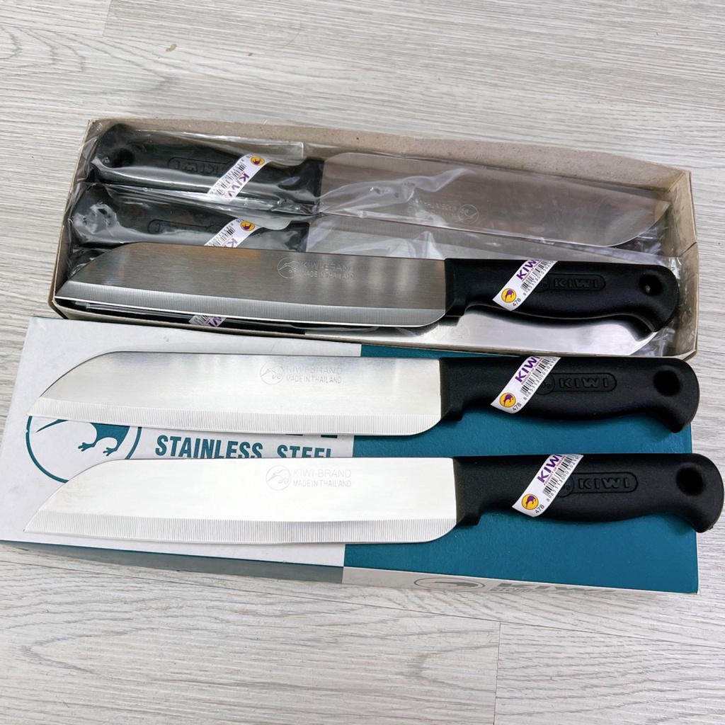 Dao Thái Lan KIWI cán đen làm bếp cao cấp siêu sắc bén đủ size