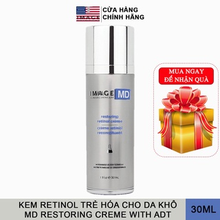 Kem Retinol Trẻ Hóa, Mờ Thâm Nám Cho Da Khô Image Skincare MD Restoring Retinol Creme With ADT Technology 30ml