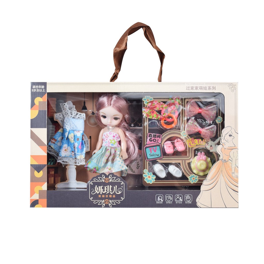 Cảnh Mô Phỏng Bộ Búp Bê Bobby Hộp Quà Công Chúa Bộ Đồ Chơi Cô Gái Chơi Đồ Chơi Lớn