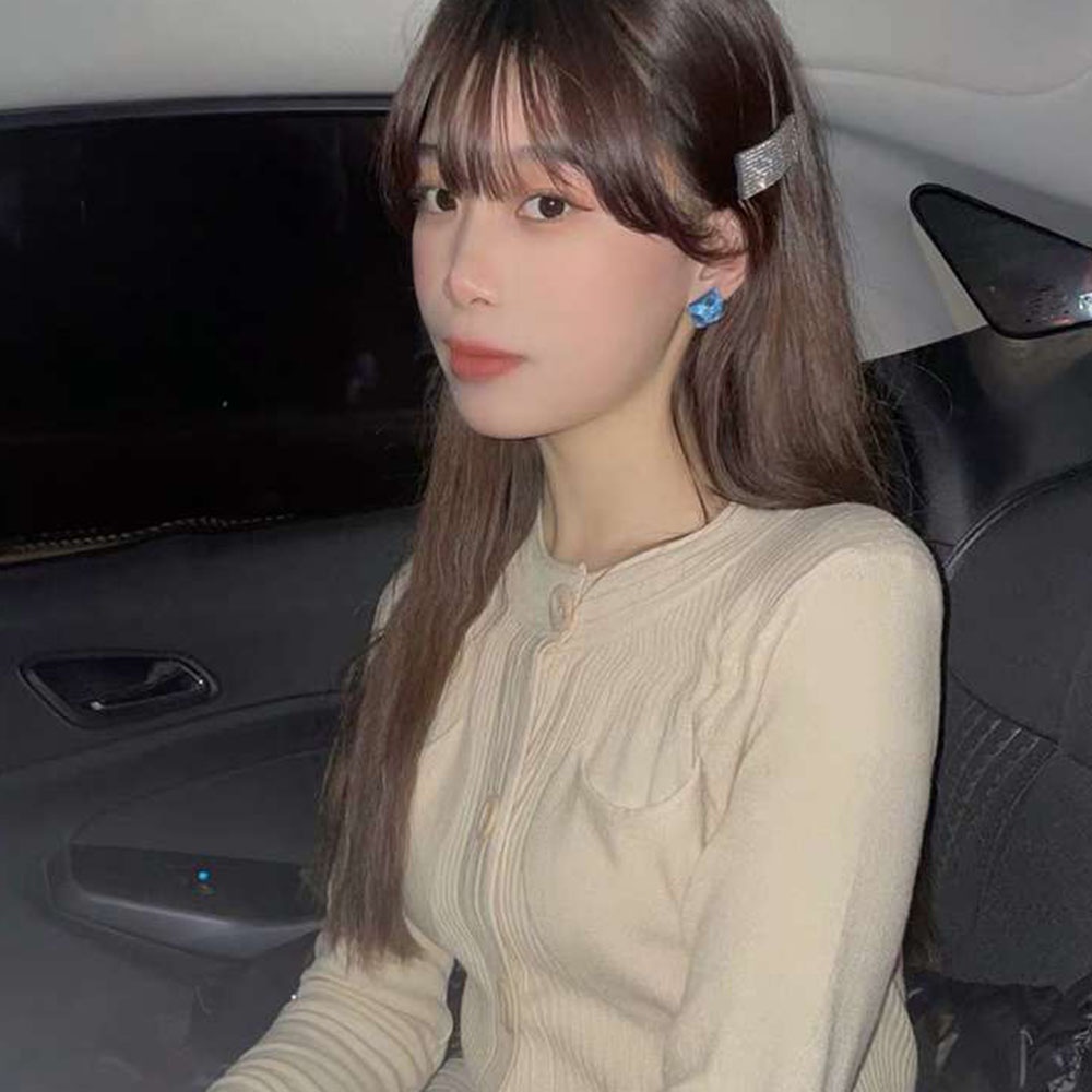 Đôi bông tai hình vuông sáng tạo phong cách cổ điển thời trang mùa hè cho nữ