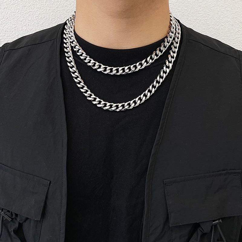 Vòng cổ Thép Titan Phong Cách hip hop Đường Phố Cá Tính Cho Nam Nữ