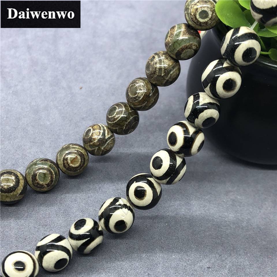 Chuỗi Hạt Đá Mã Não Trắng Tự Nhiên 6-12mm