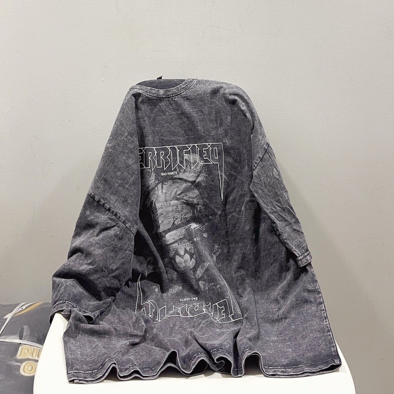 áo thun loang đen TERRIFIED hình thật SSSTore ( nam nữ mặc đều được) | BigBuy360 - bigbuy360.vn