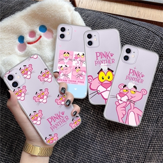 Ốp điện thoại TPU mềm màu trong suốt in hình chú báo hồng cho iPhone XS Max XR X 11 Pro 7 8 6 6S Plus 7S